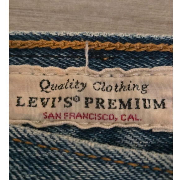 Levi's Premium Wedgie Size 25 Boys\Young Men's Button Fly Big E Jeans - Picture 7 of 12